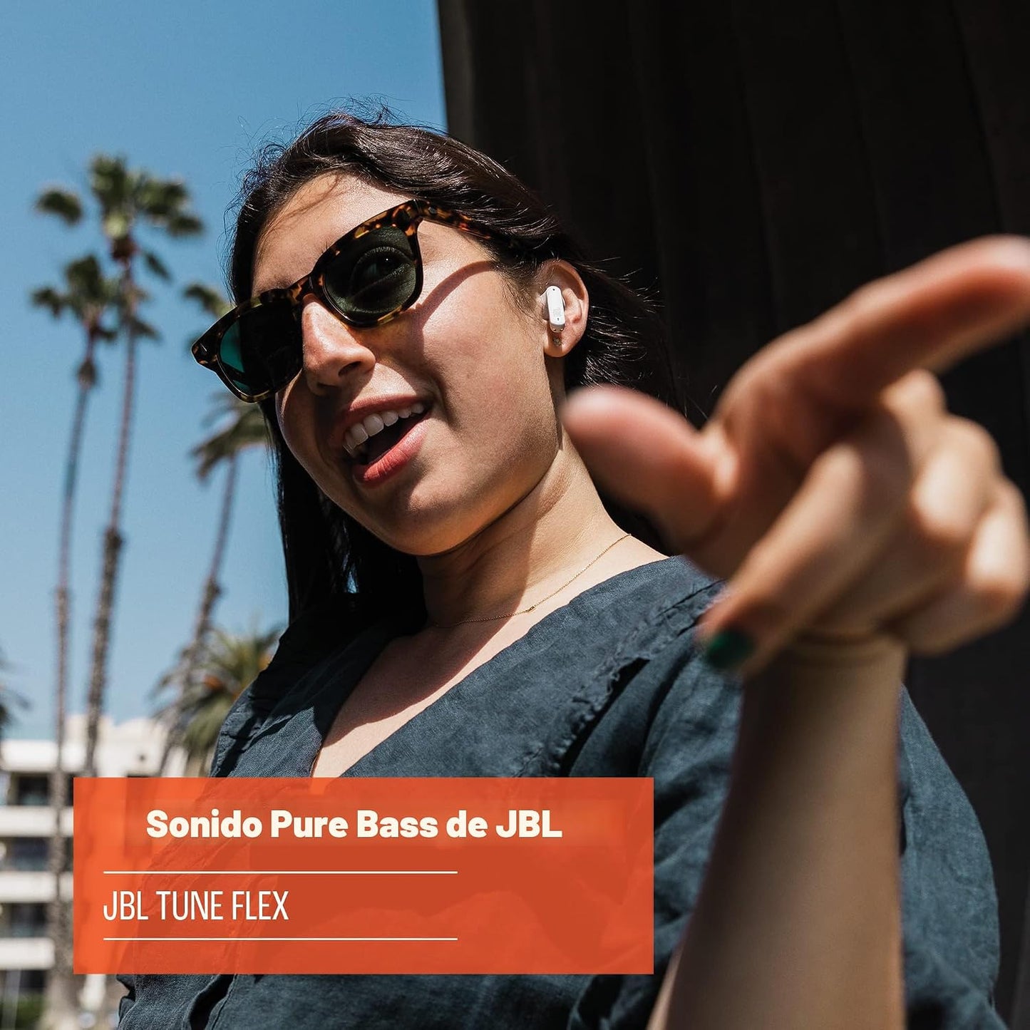JBL Tune Flex - Auriculares inalámbricos verdaderos con cancelación...
