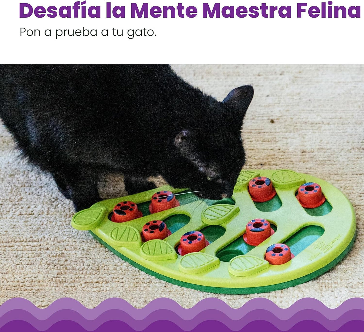 Petstages rompecabezas interactivos para gatos, alimentador lento y...