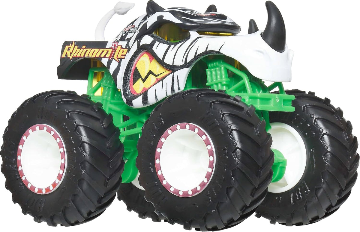 Hot Wheels Monster Trucks, Camiones monstruo a escala 1:64, juego d...