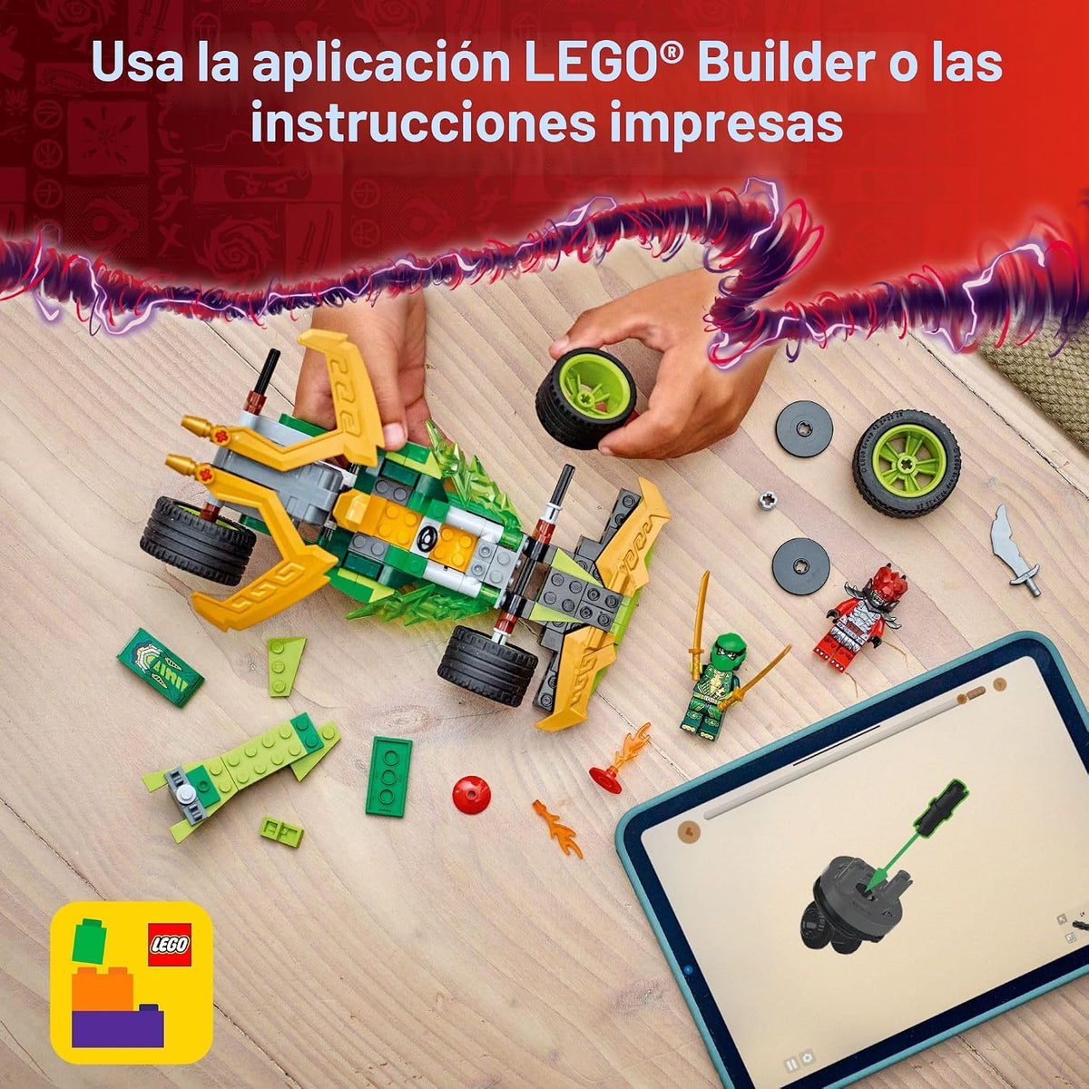 LEGO NINJAGO - Auto de juguete Lloyd's Pull-Back Race Car - Jug...