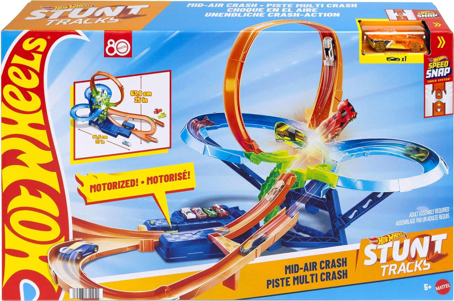 Set de Pista de Coches Juguete Hot Wheels, Pista de Acrobacias con...