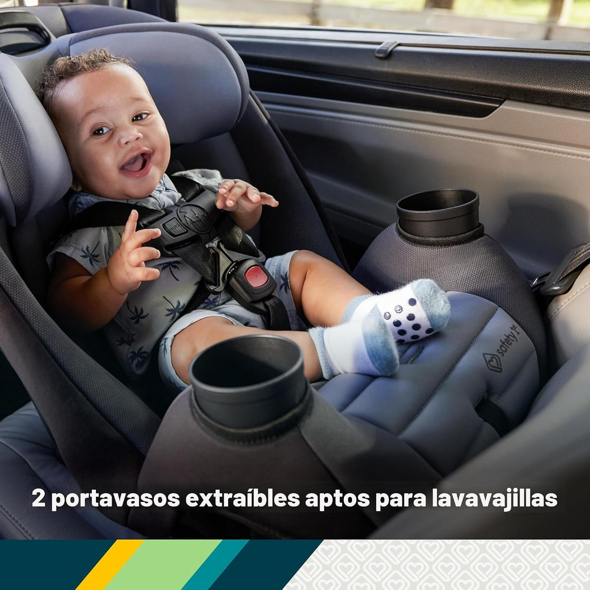Safety 1st Ellaris - Asiento de seguridad convertible 3 en 1, diseñ...