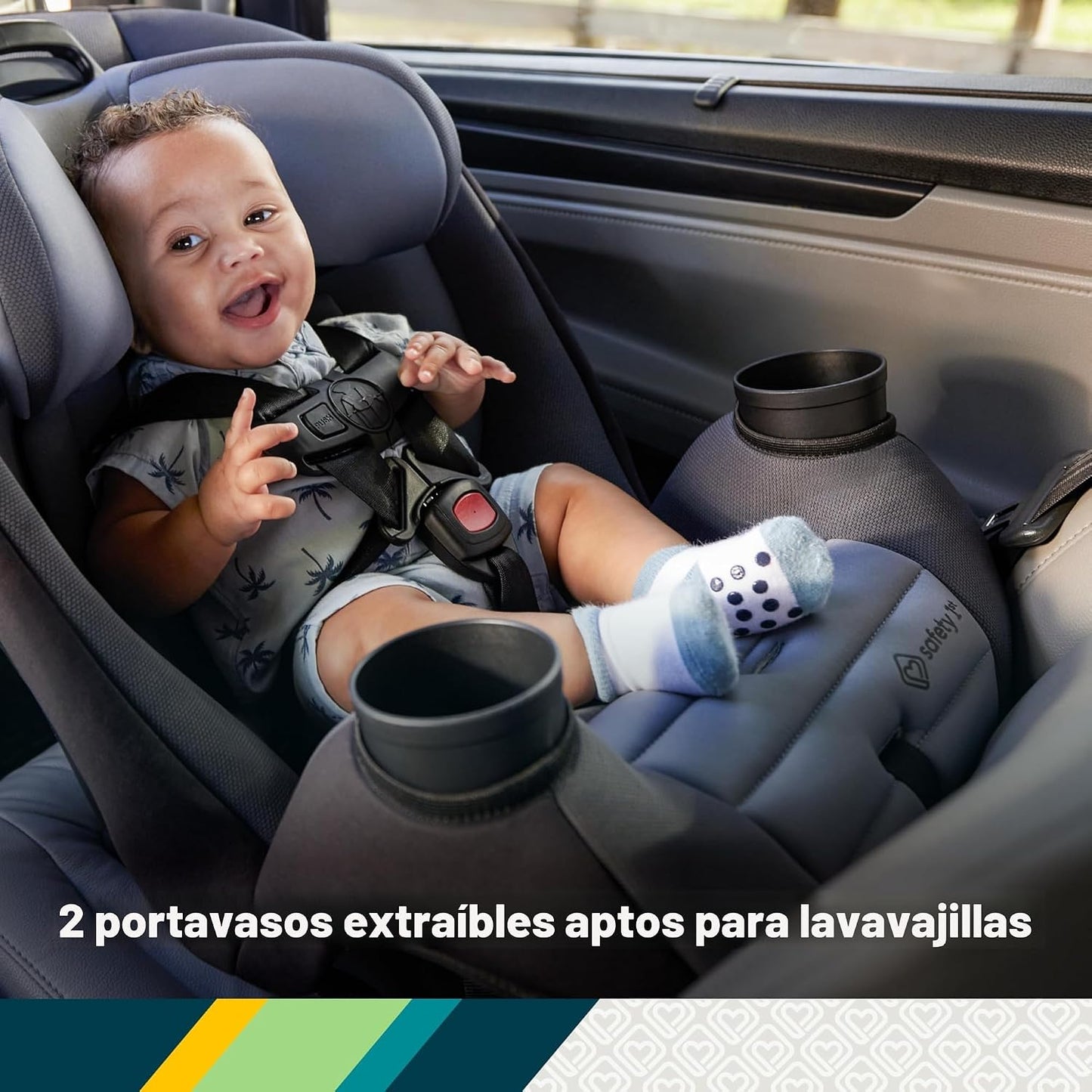 Safety 1st Ellaris - Asiento de seguridad convertible 3 en 1, diseñ...
