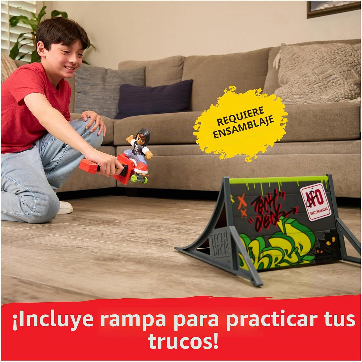 TECH DECK Shred N' Blast - Patineta motorizada para dedos | Per...
