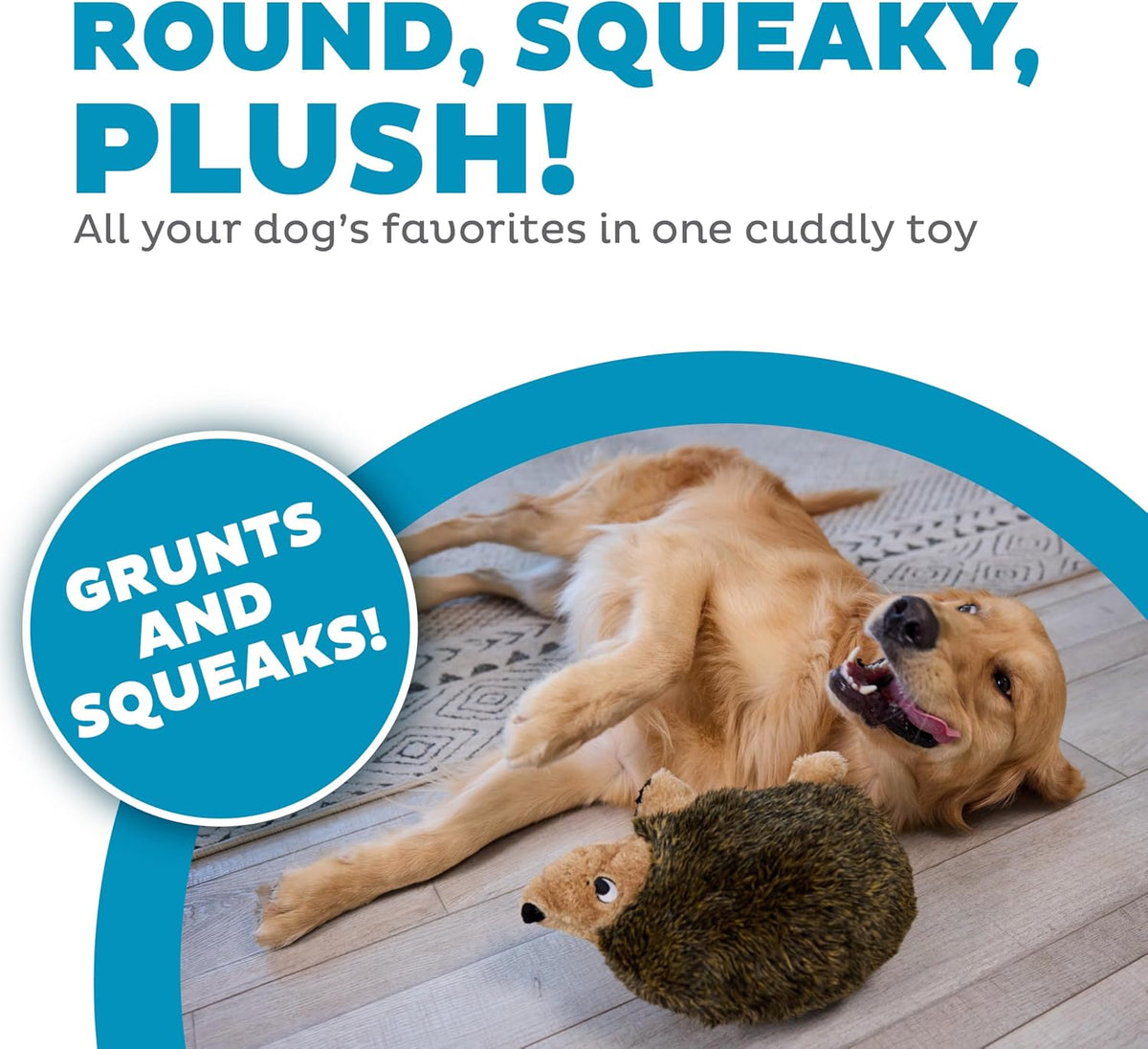 Outward Hound - Juguete de peluche Hedgehogz para perro, tamaño L |...