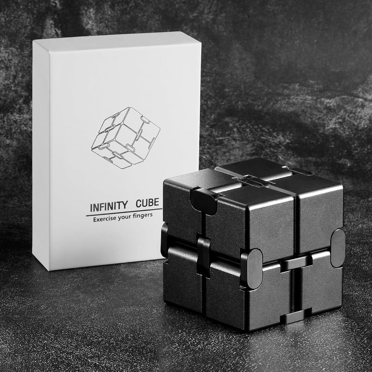 Cubo infinito de metal para adultos, juguete genial para el hogar,...