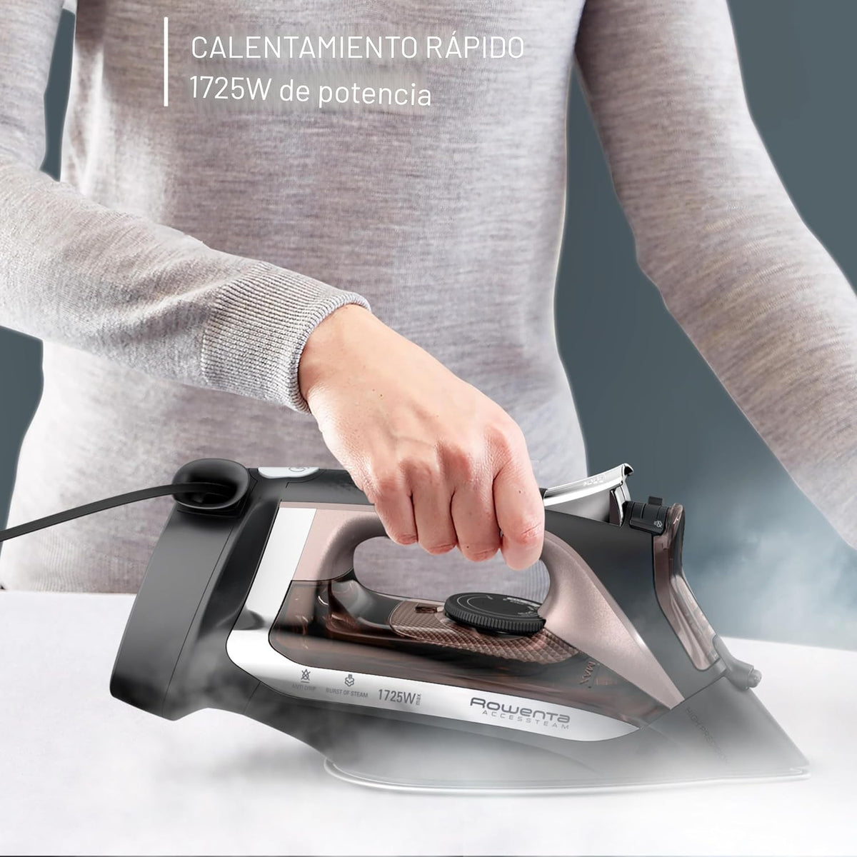 Rowenta Access DW2459 - Plancha de vapor con suela de acero inoxida...