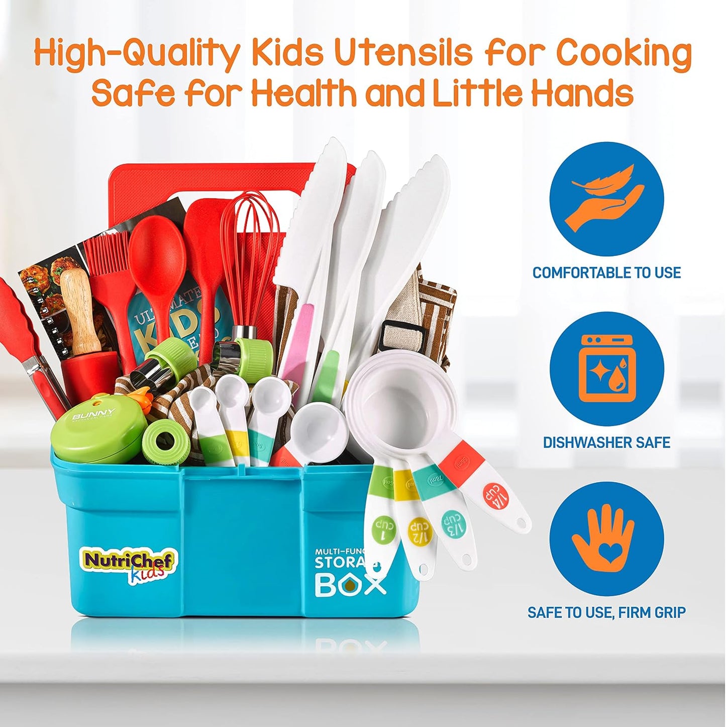 NutriChef Juego de cocina y horneado para niños, juego completo de...