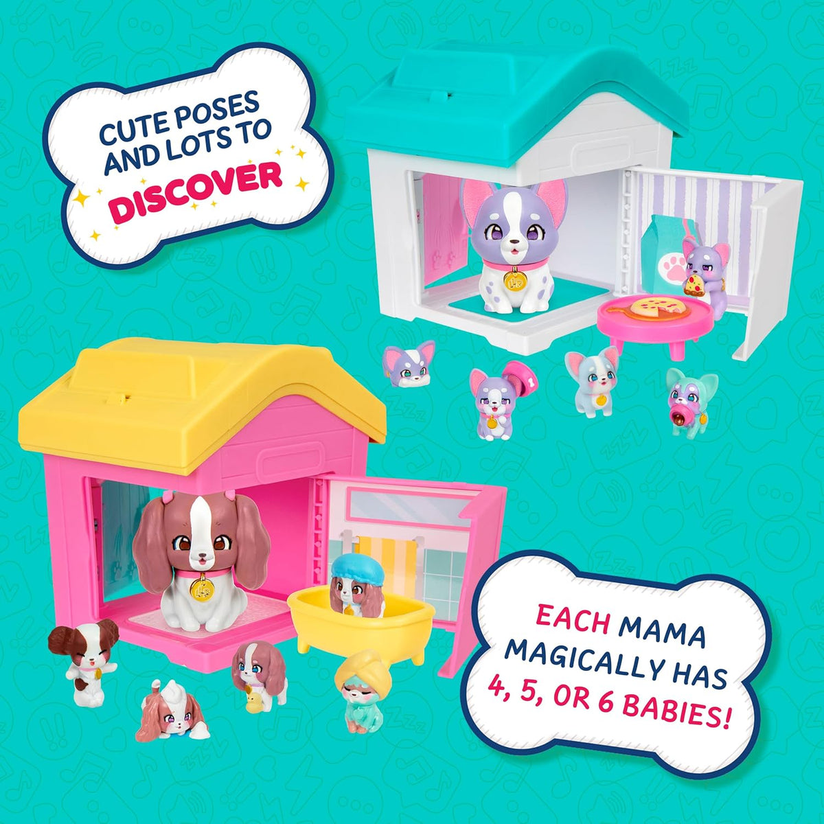 Little Live Pets Paquete de juego de casa para perros, colección Ma...