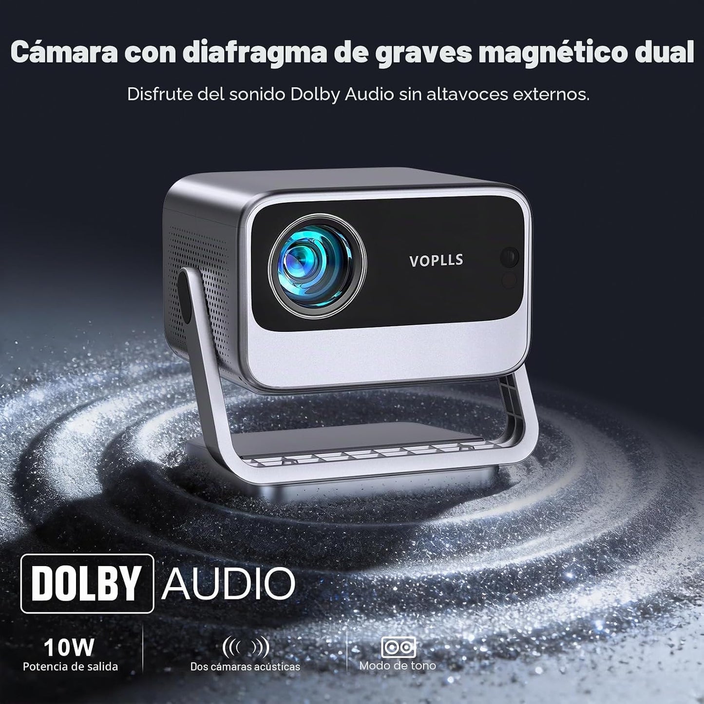 [4600 ANSI y aplicación con licencia oficial] Proyector 4K con WiFi...