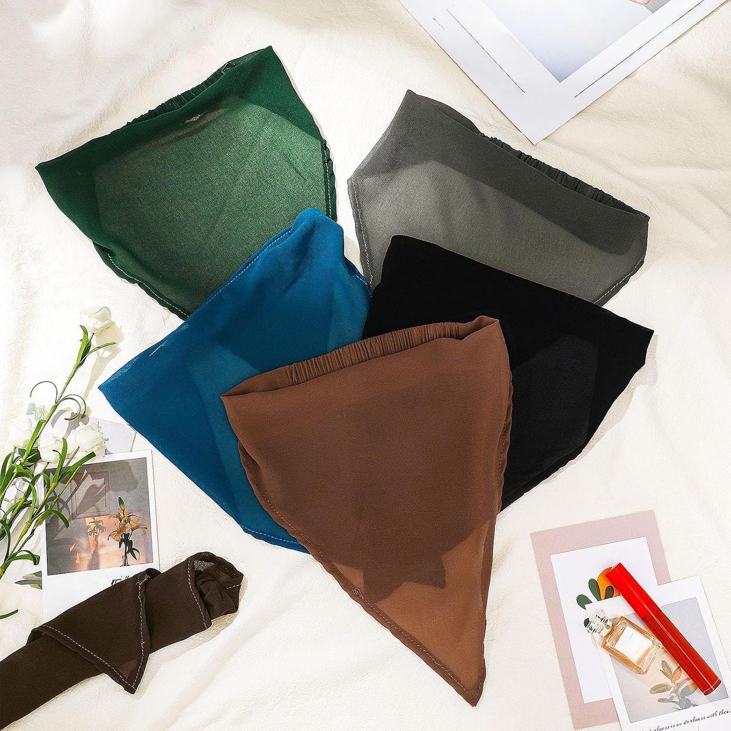 Syhood 6 Pcs Bandanas Florales para el Cabello para Mujeres y Niñas...