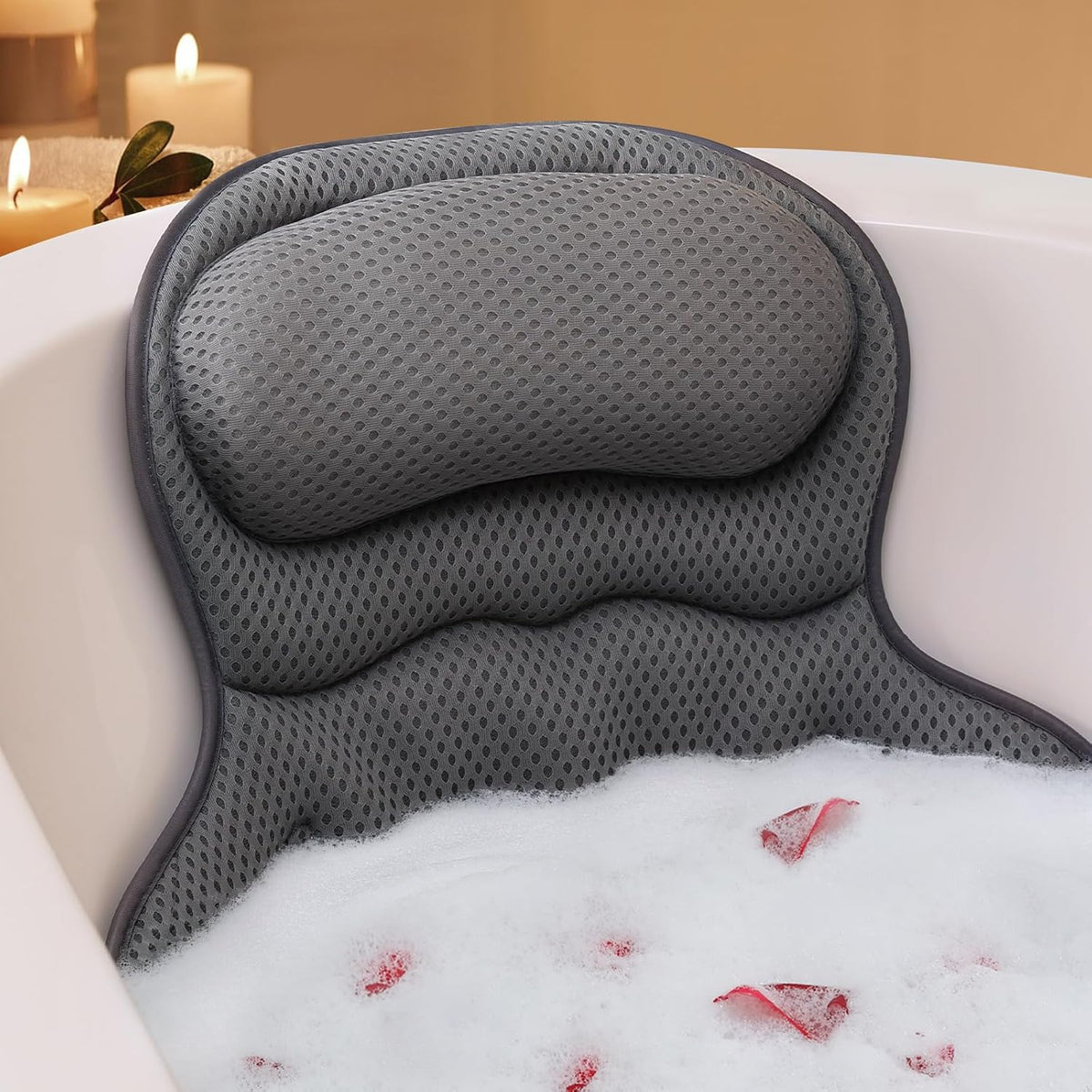 Almohadas de baño para bañera, almohada de bañera de lujo para sopo...