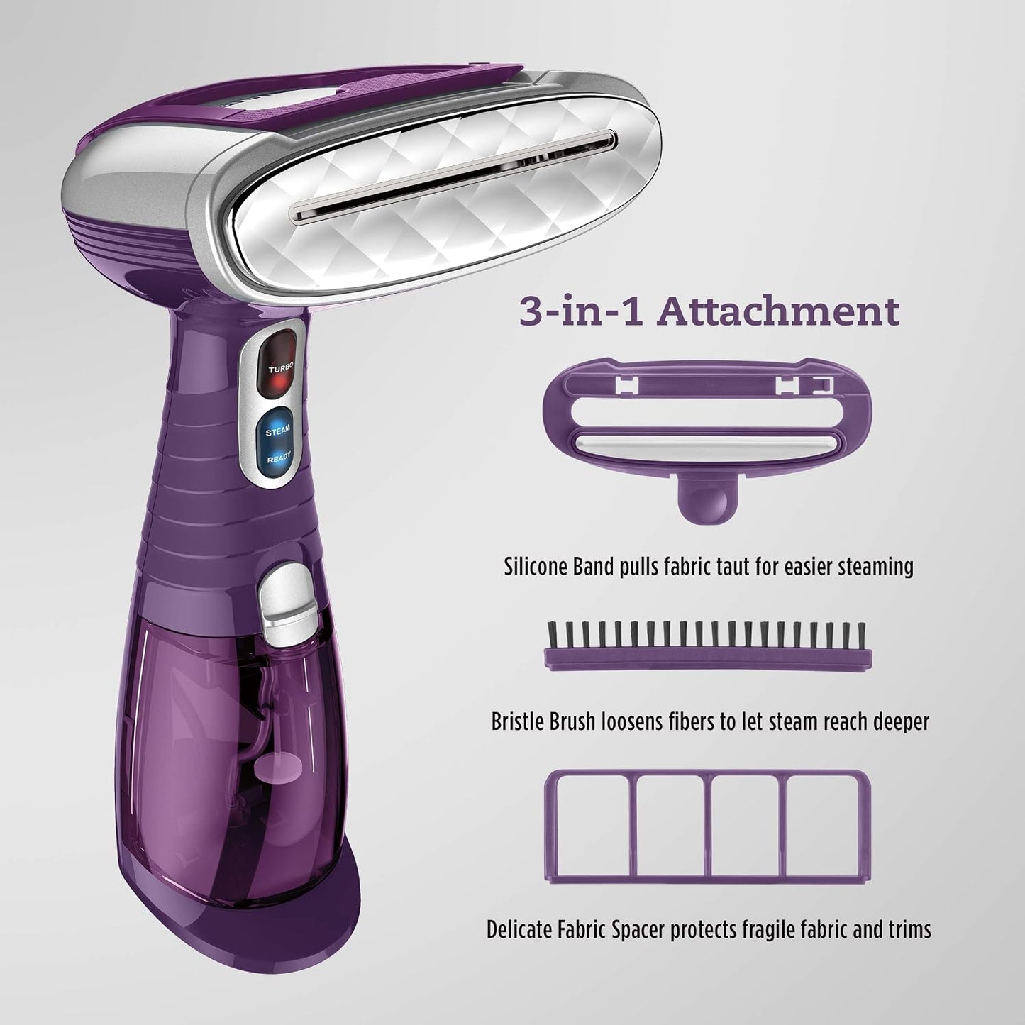Conair - Vaporizador para tela de mano de vapor extremo, color ciru...
