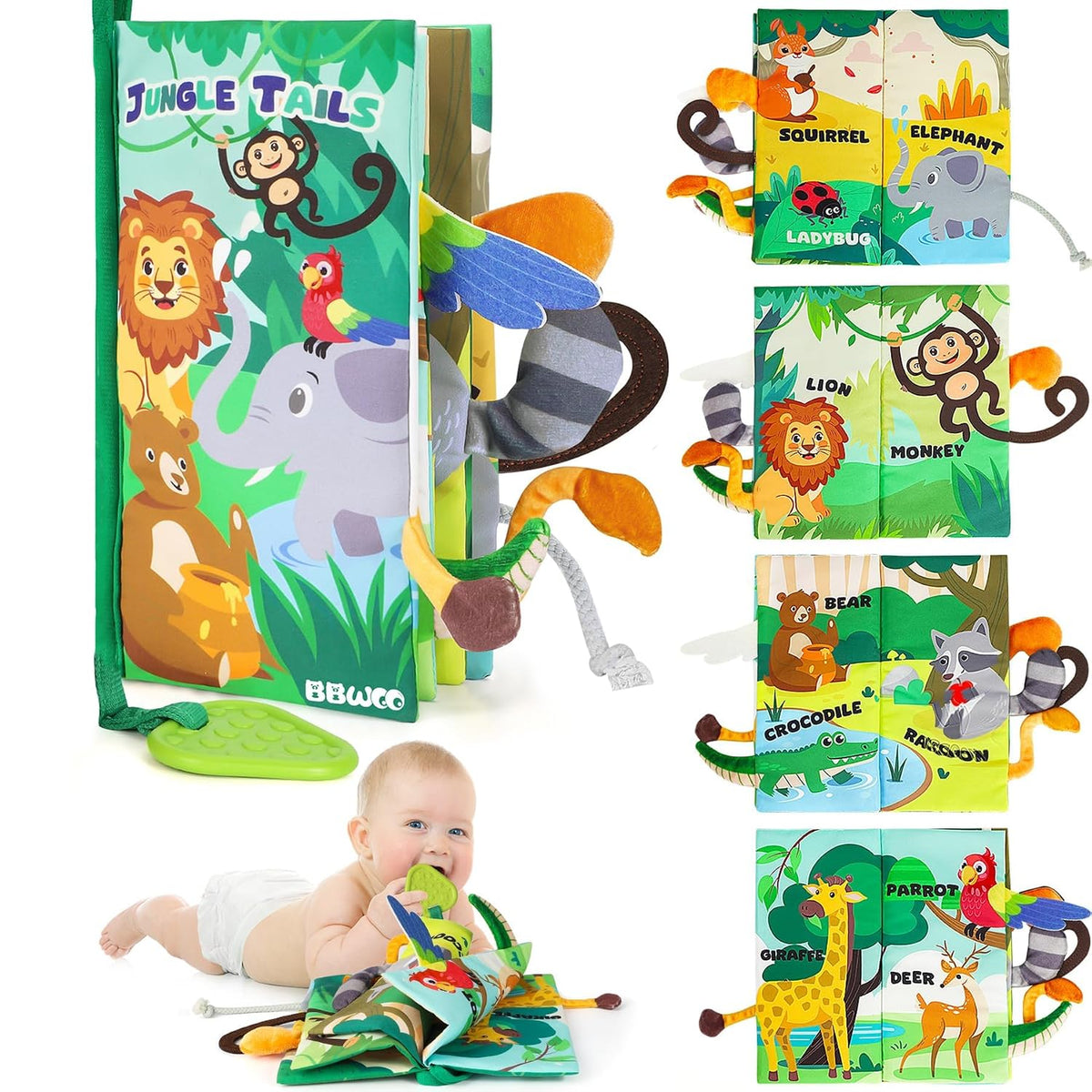 BBWOO Libro Blandito para Bebé - Juguete para Bebé - Regalo de Duch...
