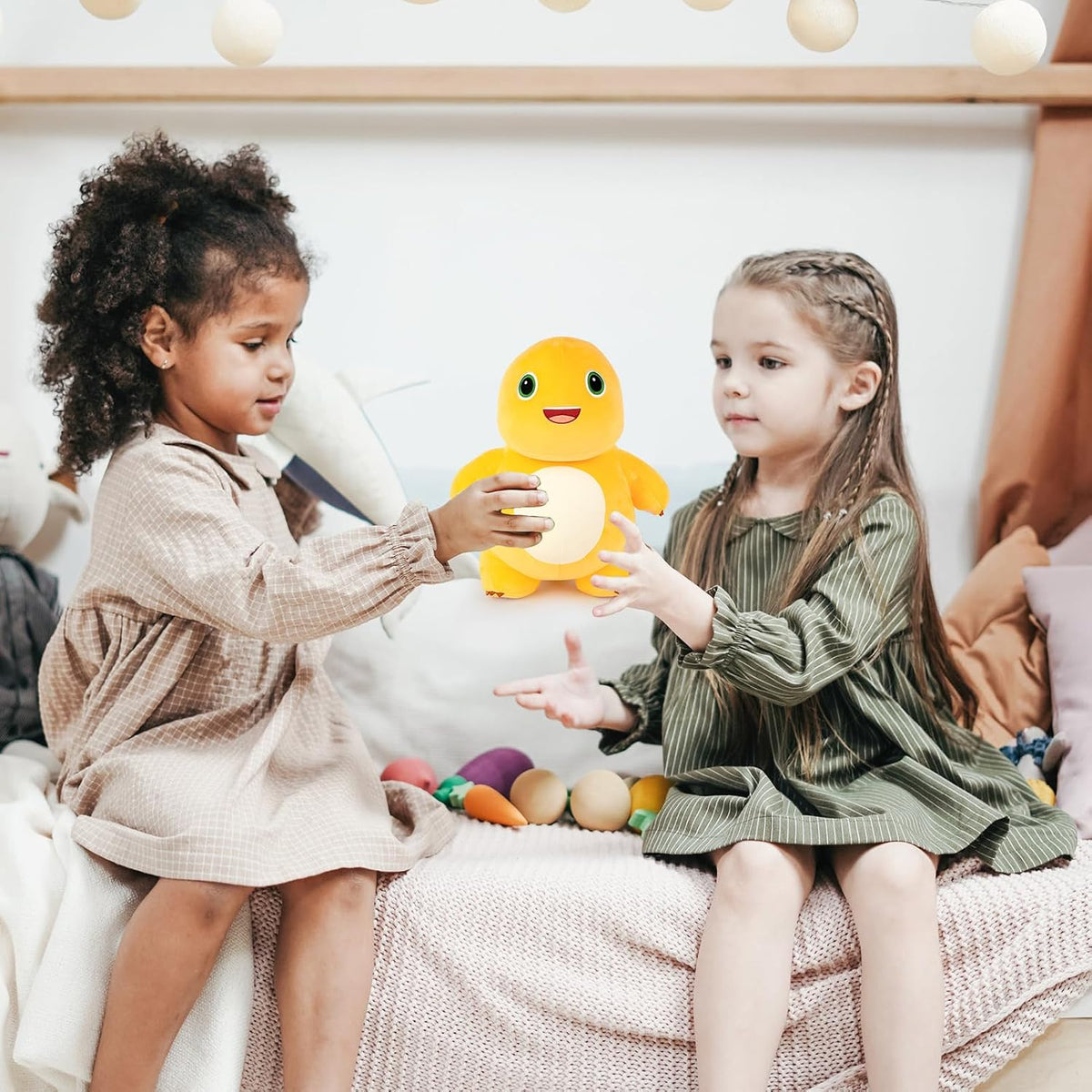 Adorlynetty Nailong Animal de peluche de dinosaurio, 9" de amar...