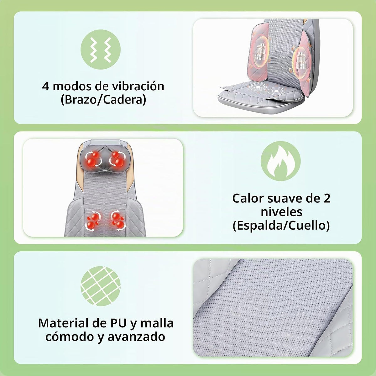 FIRRLUCO Shiatsu Masajeador de cuello y espalda con calor, masajead...