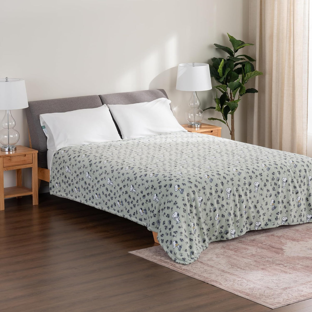 Berkshire Blanket Peanuts® VelvetLoft® - Manta de felpa de Snoopy c...