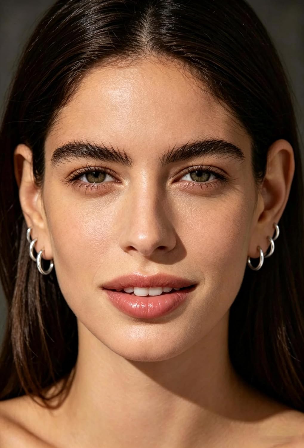 Juego de 3 pares de aretes de aro de oro para mujer, joyería de mod...