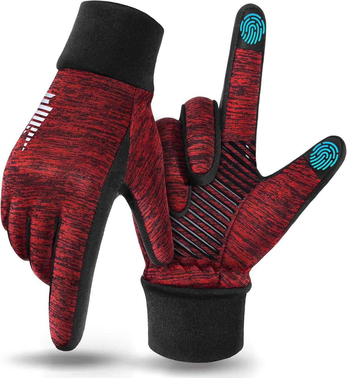 rivmount Guantes ligeros de invierno para correr, pantalla táctil y...