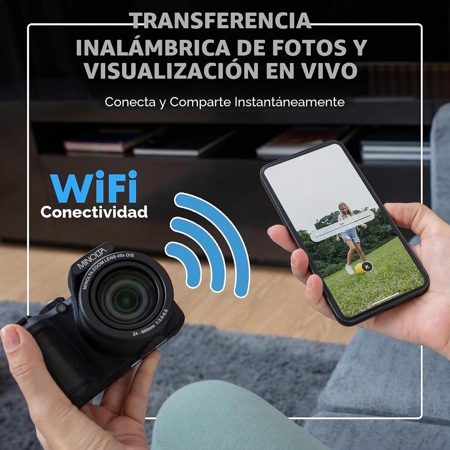 Minolta ProShot MN40Z - Cámara de 20 MP, zoom óptico 40X, video de...