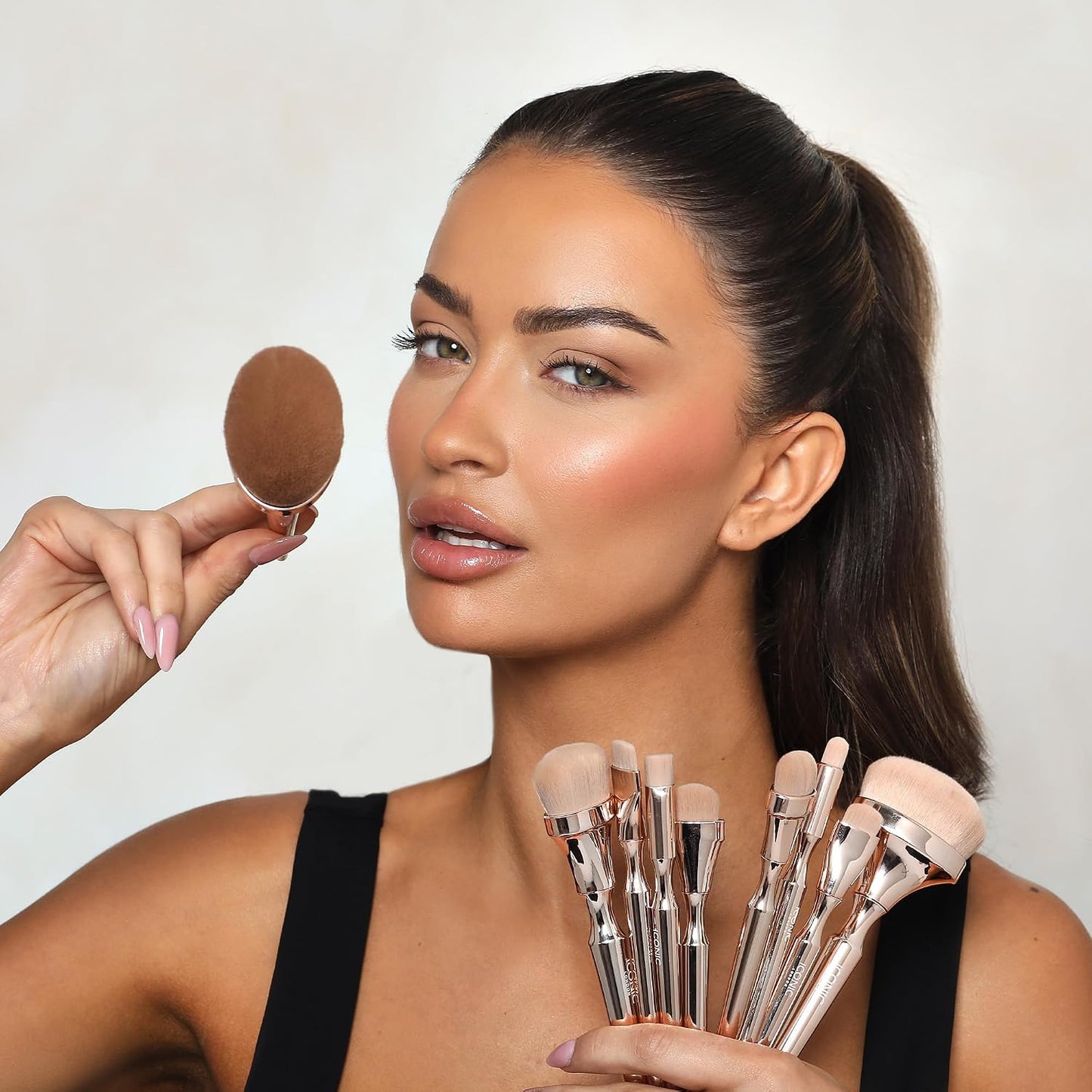 Juego de brochas de mezcla ICONIC LONDON HD | Brochas de maquillaje...
