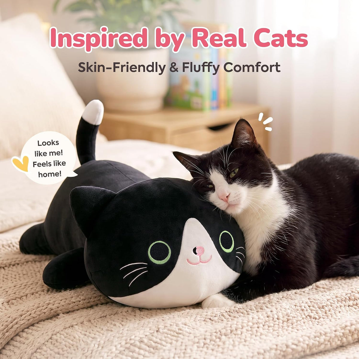 Onsoyours Peluche original de gato esmoquin con lindo gatito, almoh...