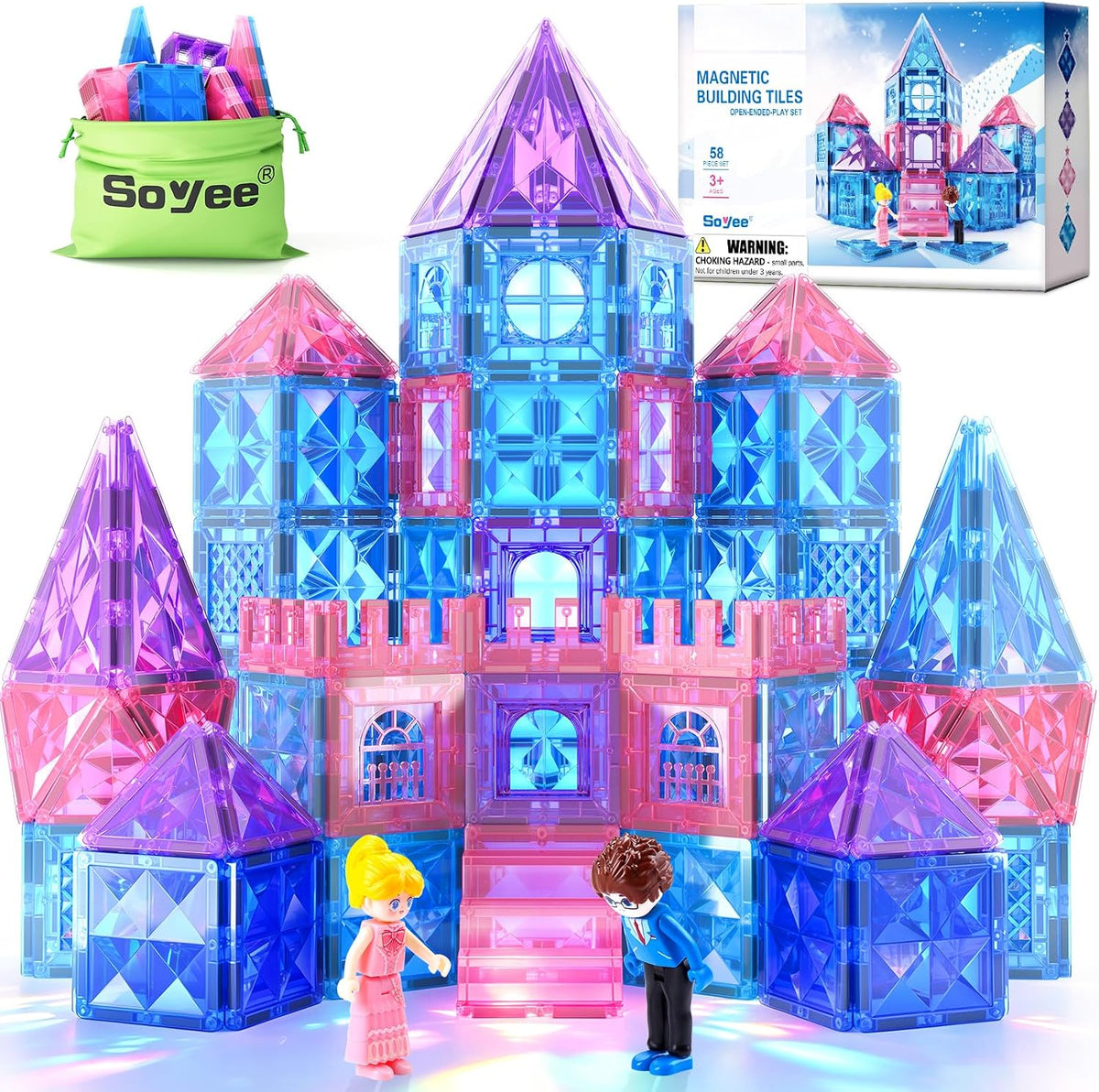 Soyee Bloques de Construcción Magnéticos de Diamante - Juguetes de...