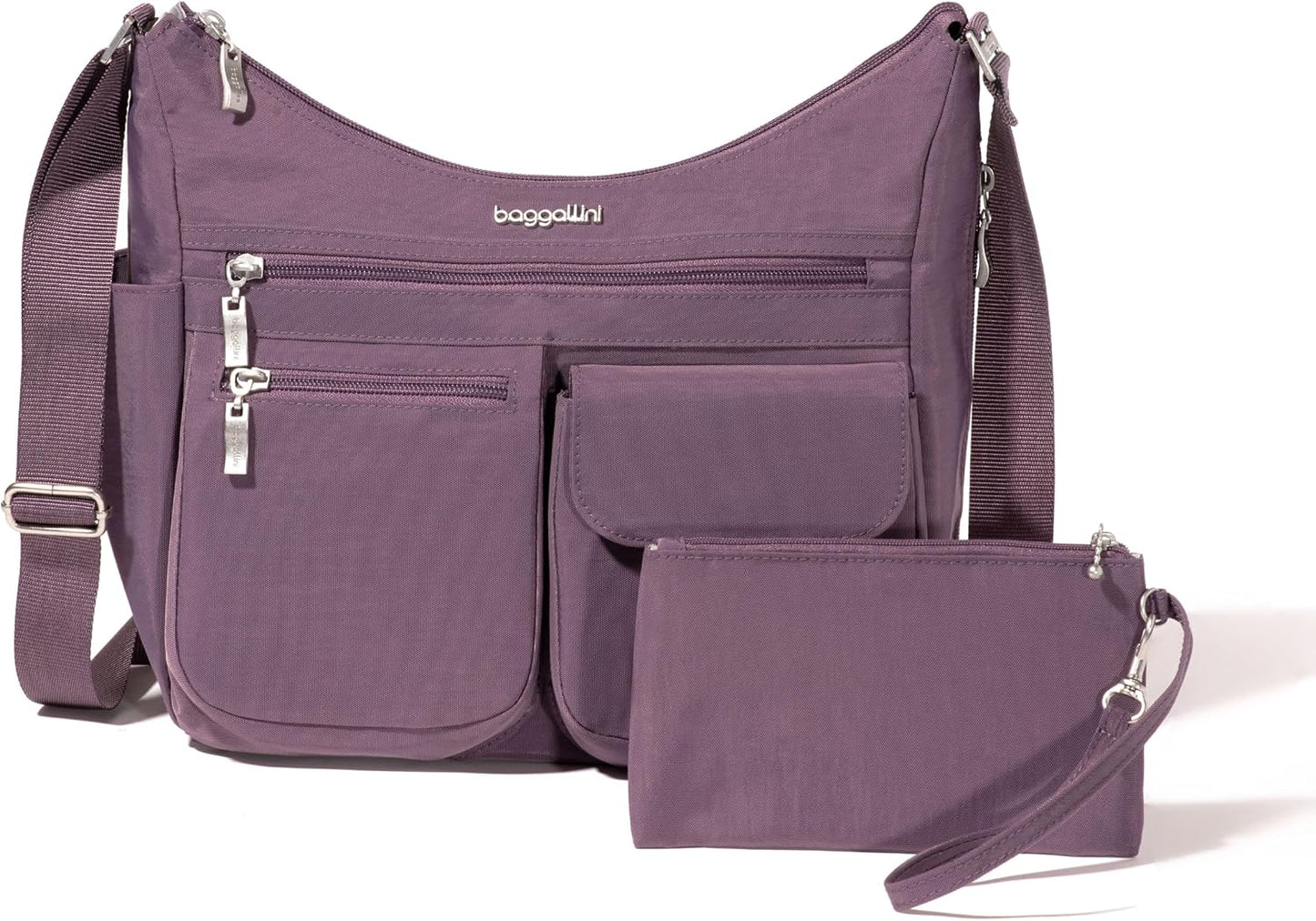 Baggallini Everywhere Bagg - Bolso cruzado para mujer, 11 x 9, lige...