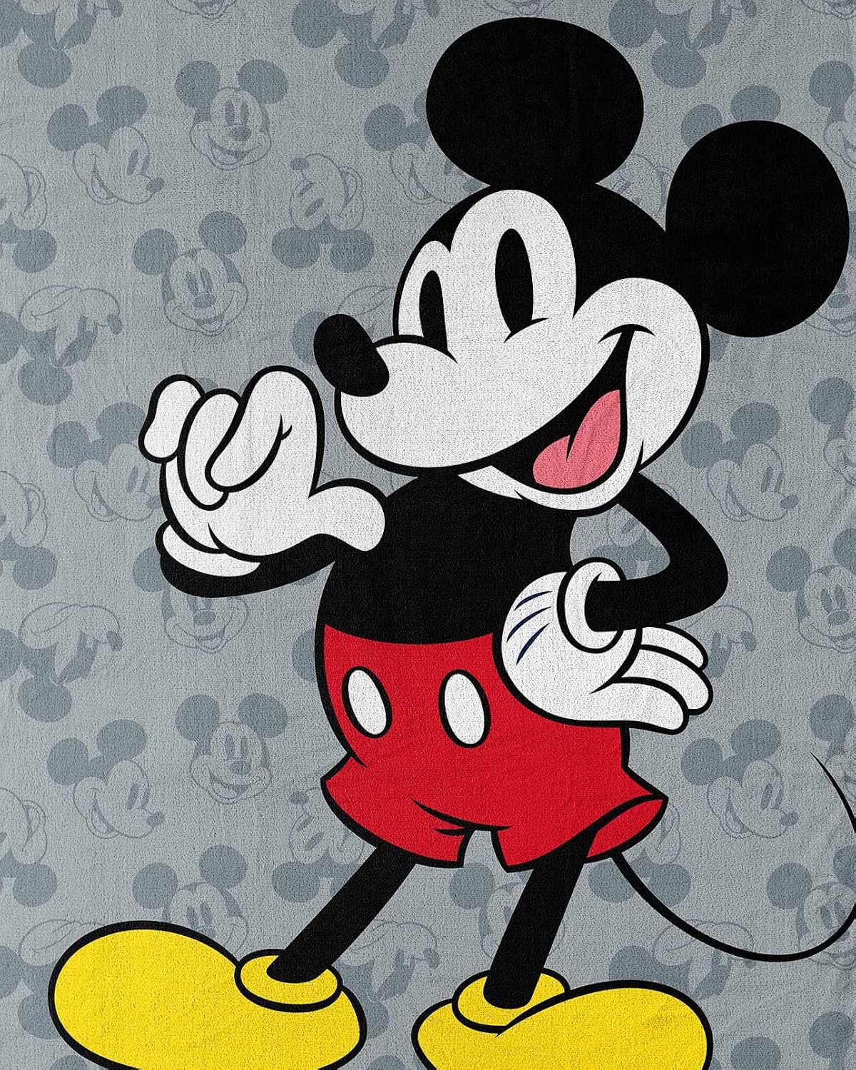Northwest Manta de Micro Raschel con diseño de Mickey Mouse, 46 x 6...