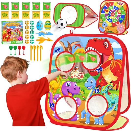 Juego de Lanzamiento de Bolsas de Frijoles de Dinosaurio para Niños...