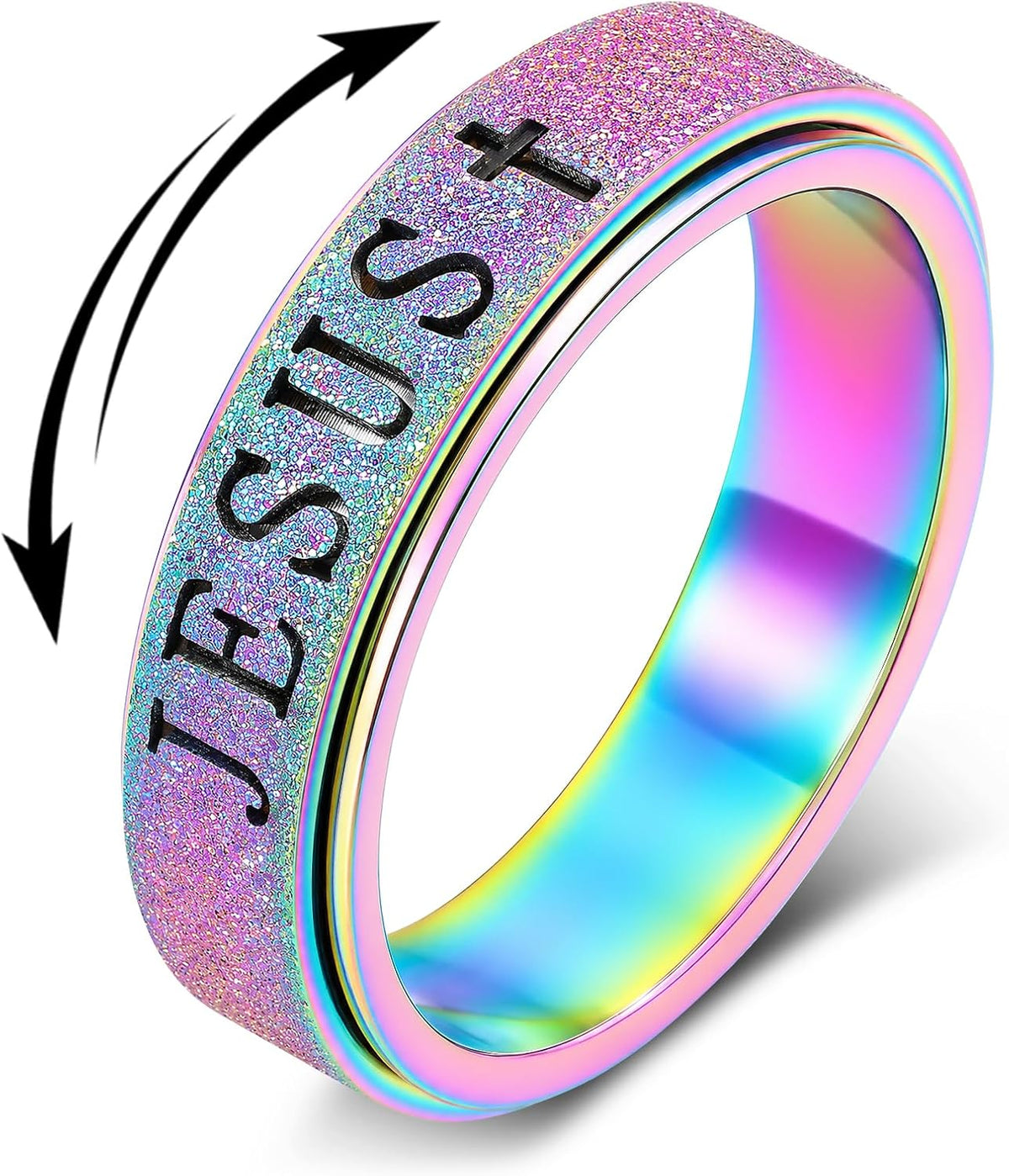 Anillo de ansiedad giratorio para mujeres: juguetes para jugar con...