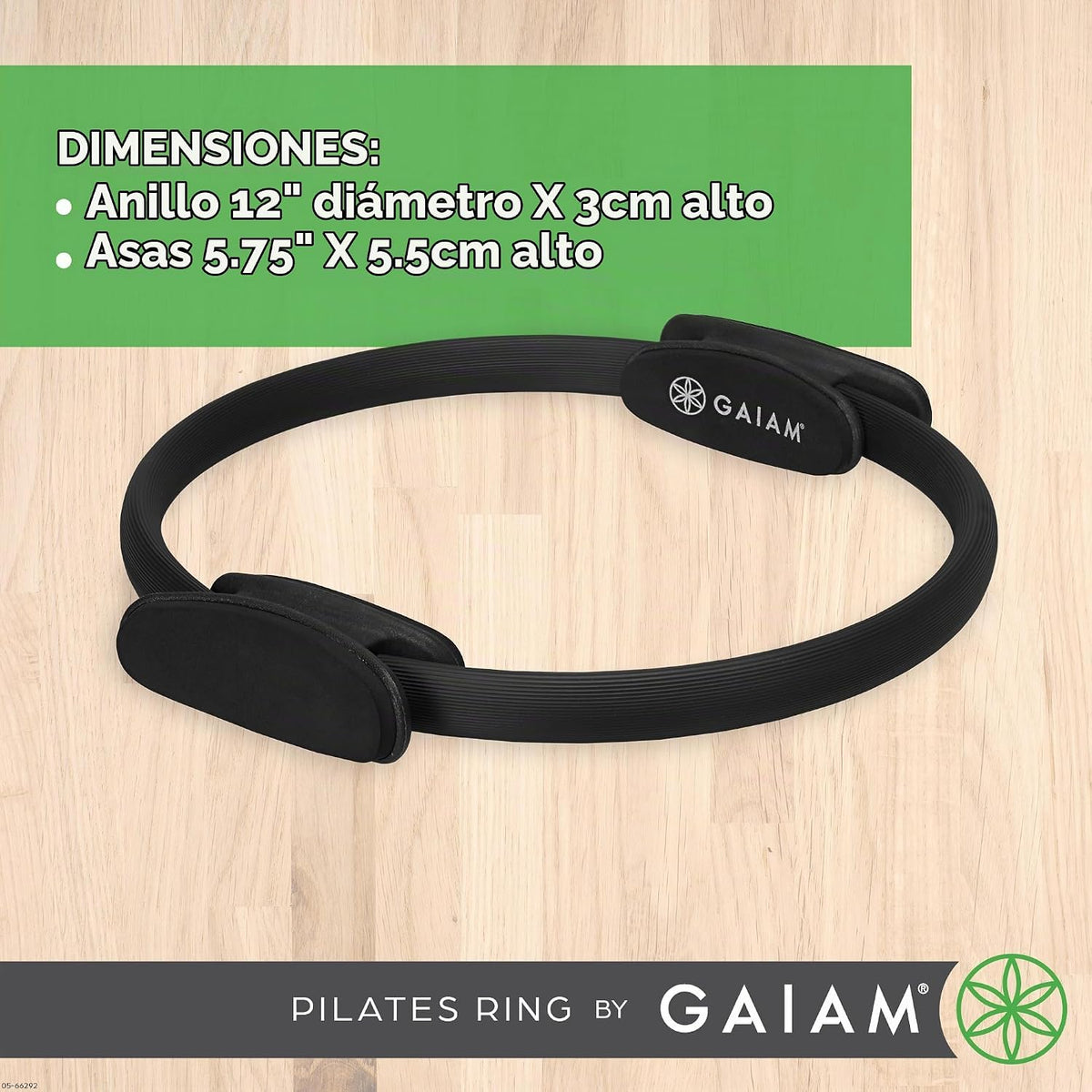 Gaiam Anillo de Pilates Fitness Circle, Tonificación de brazos, pie...