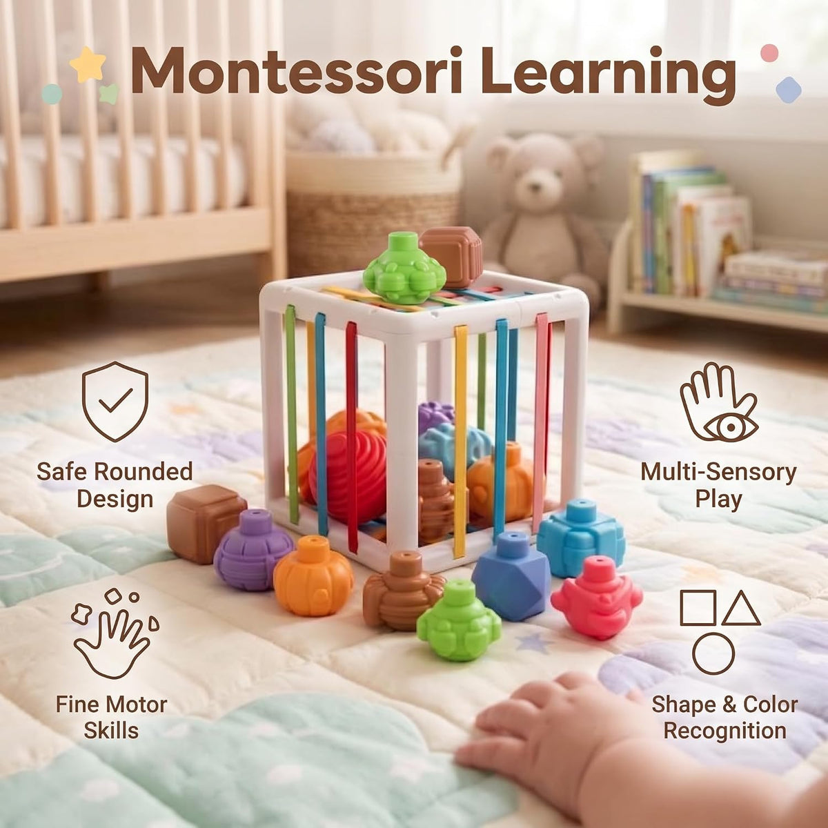 Juguete de actividad: actividades sensoriales para niños pequeños y...
