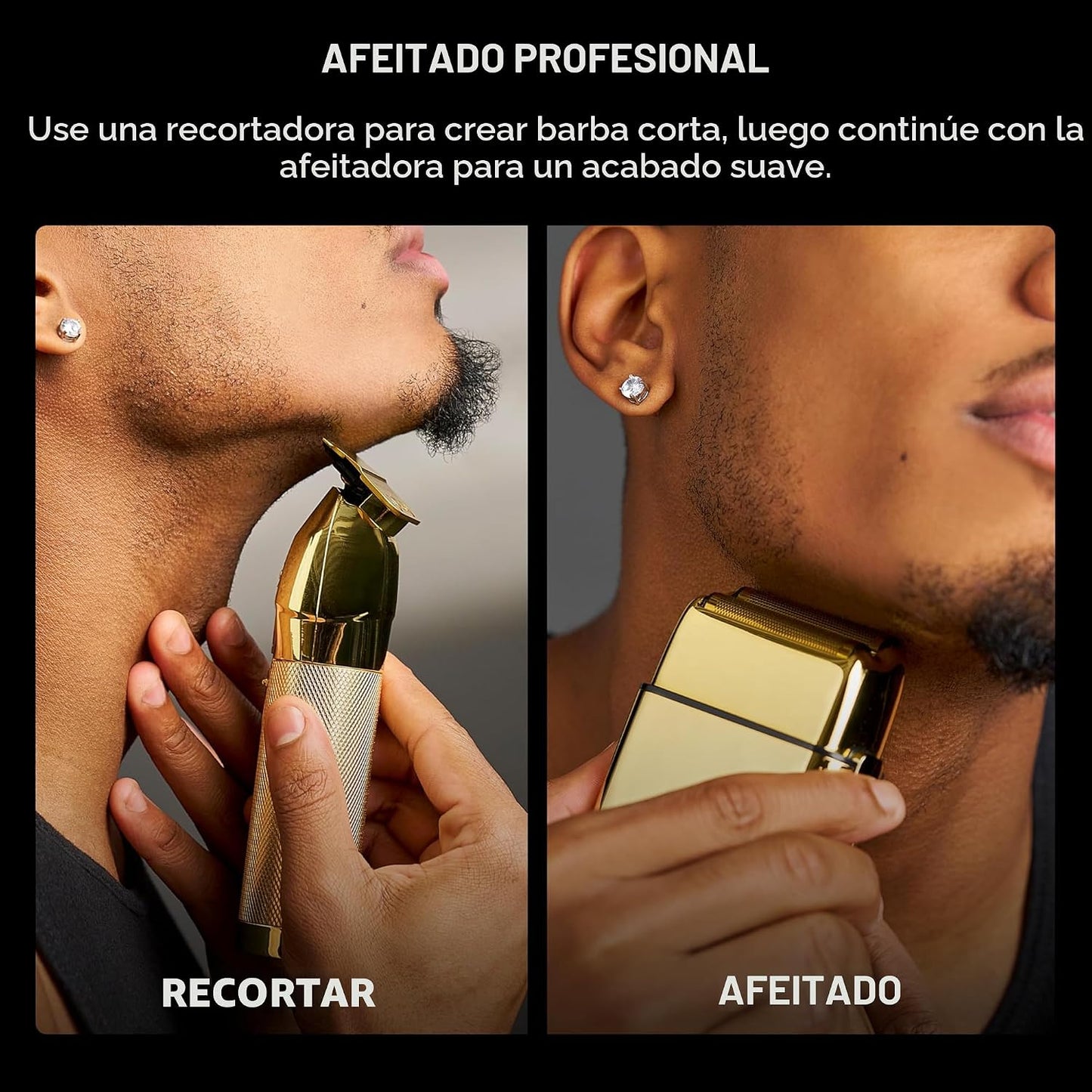 BaBylissPRO METALFX Afeitadora de doble lámina, afeitadora eléctric...