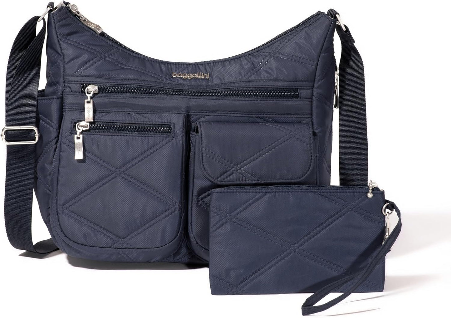 Baggallini Everywhere Bagg - Bolso cruzado para mujer, 11 x 9, lige...
