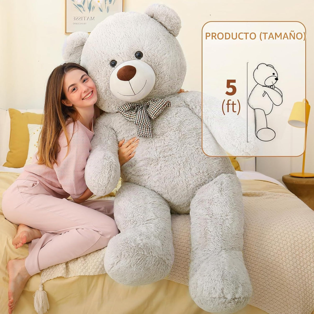 MaoGoLan Oso de Peluche Gigante de 5 Pies, Animal de Peluche Grande...