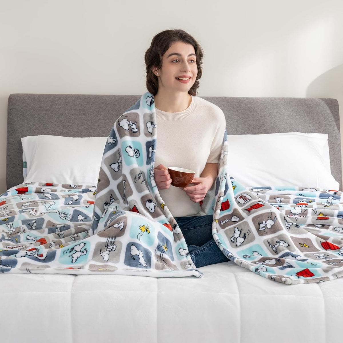 Berkshire Blanket Manta de felpa de terciopelo VelvetLoft® Cute Cha...