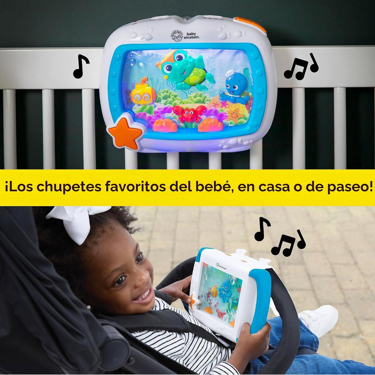 Baby Einstein Juego de regalo 2 en 1 Sea Dreams Soother, máquina de...