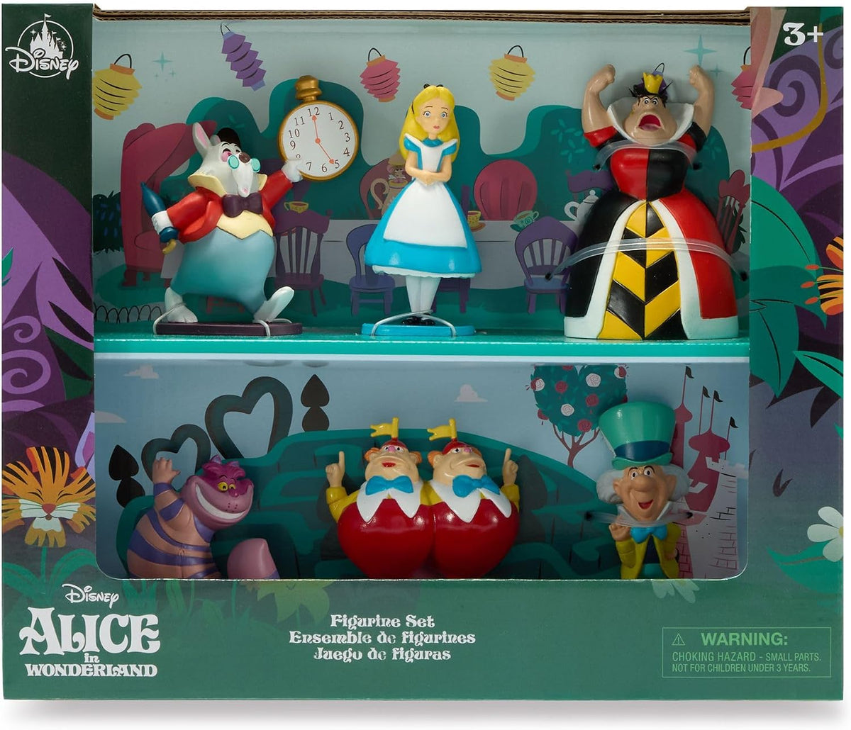 Disney Store Juego de figuras oficiales de Alicia en el país de las...