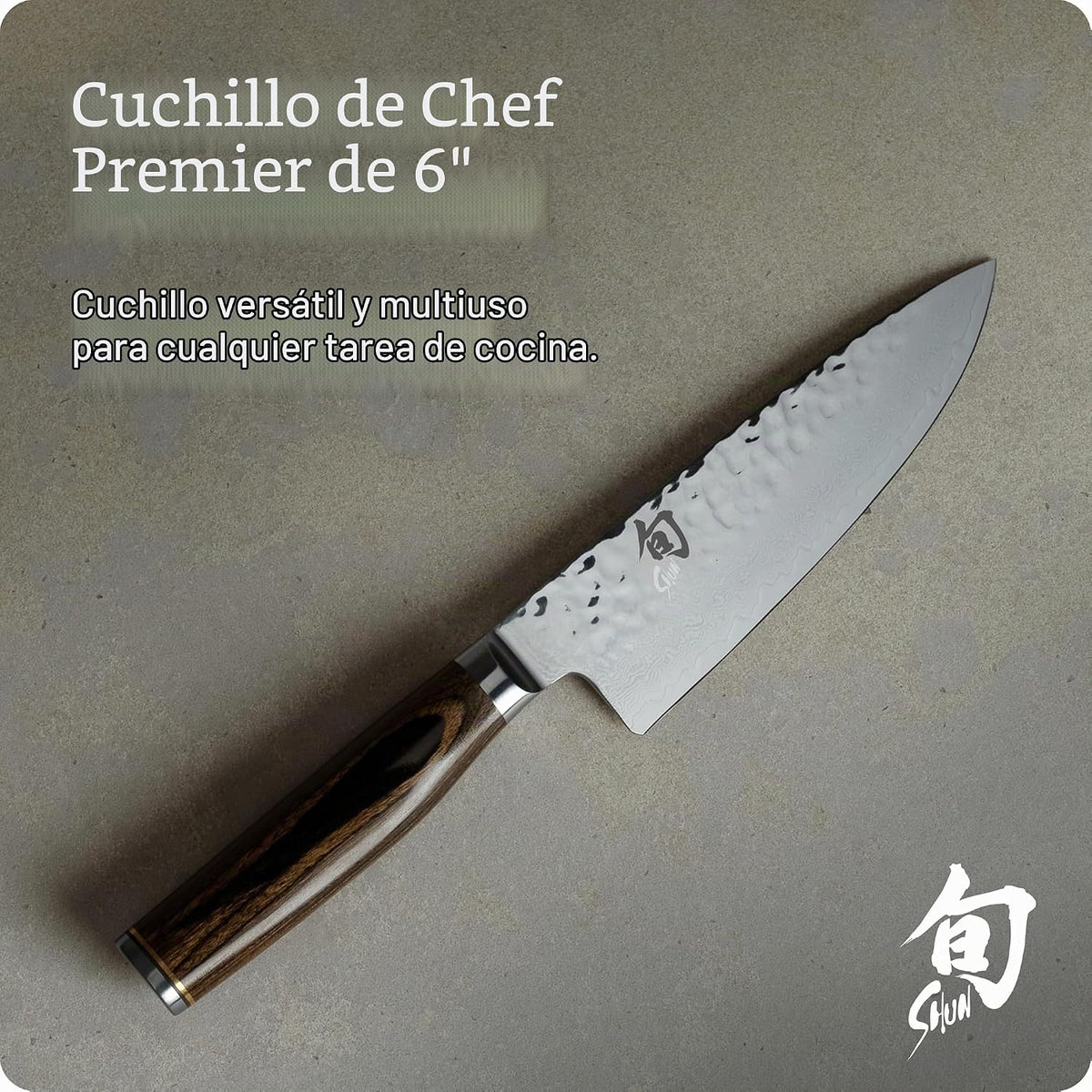 Shun Cutlery Premier - Cuchillo de chef profesional, 6 pulgadas, pe...