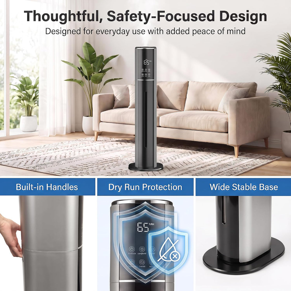Humidificadores para habitaciones grandes, humidificadores de niebl...