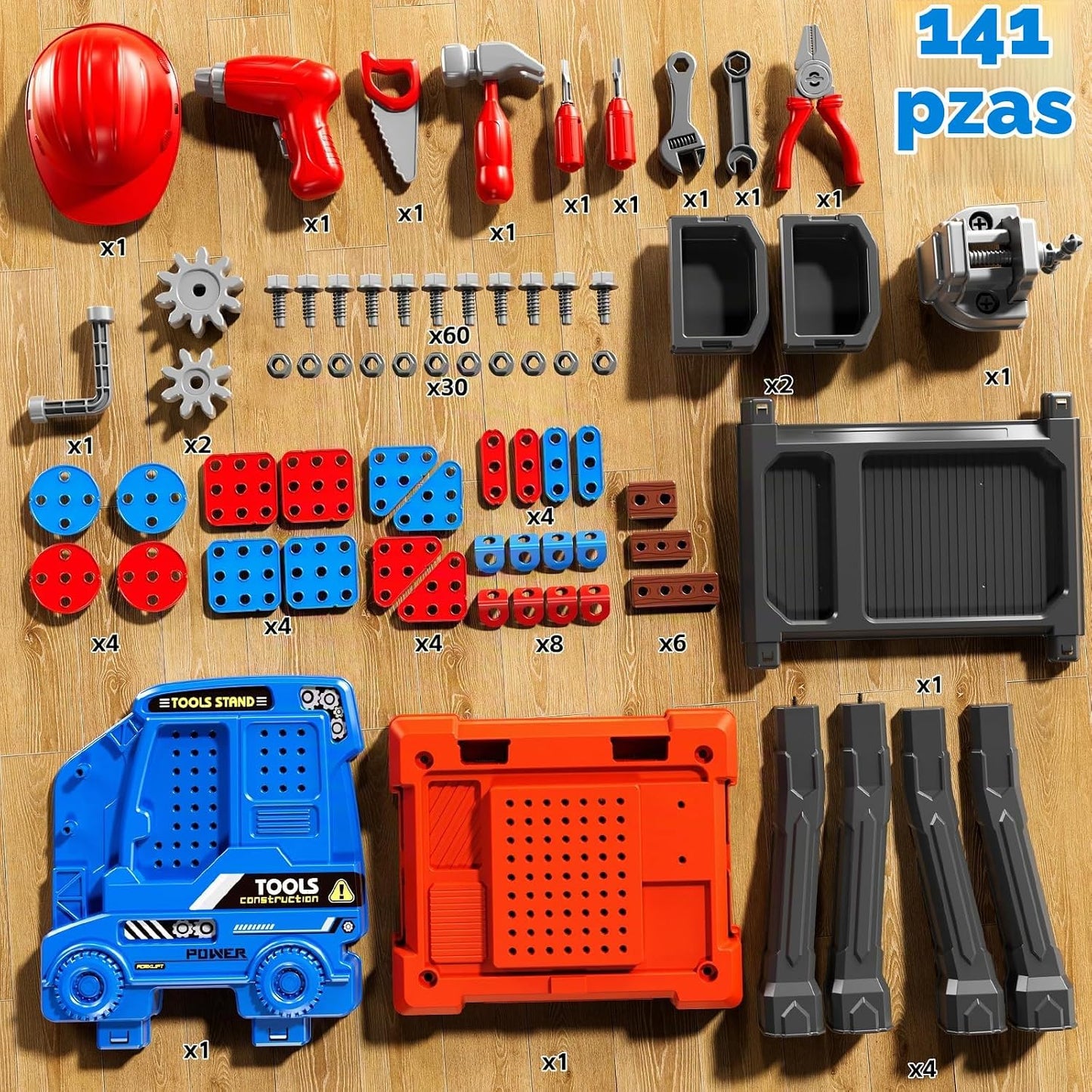 KIZONLY Juego de Juguetes de Herramientas para Niños con Sonido de...