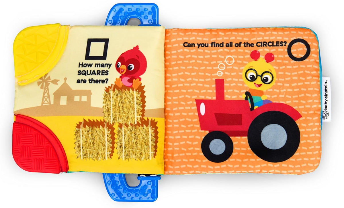 Baby Einstein Farm Explorers Shapes at the Farm Libro mordedor, mul...