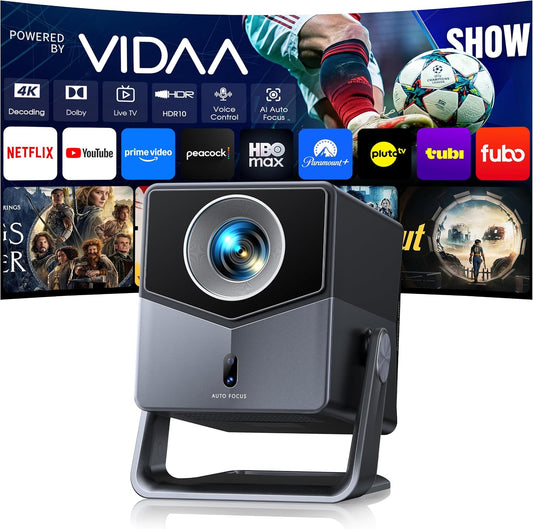 Proyector inteligente 4K [VIDAA Live TV y Dolby de 36 W y control d...