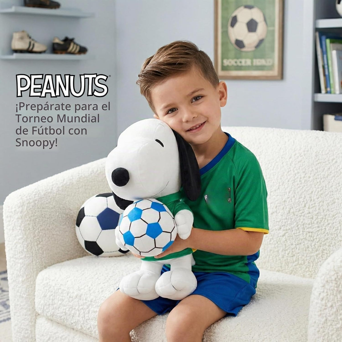 Franco Collectibles - Almohada de peluche de Snoopy Soccer de Peanu...