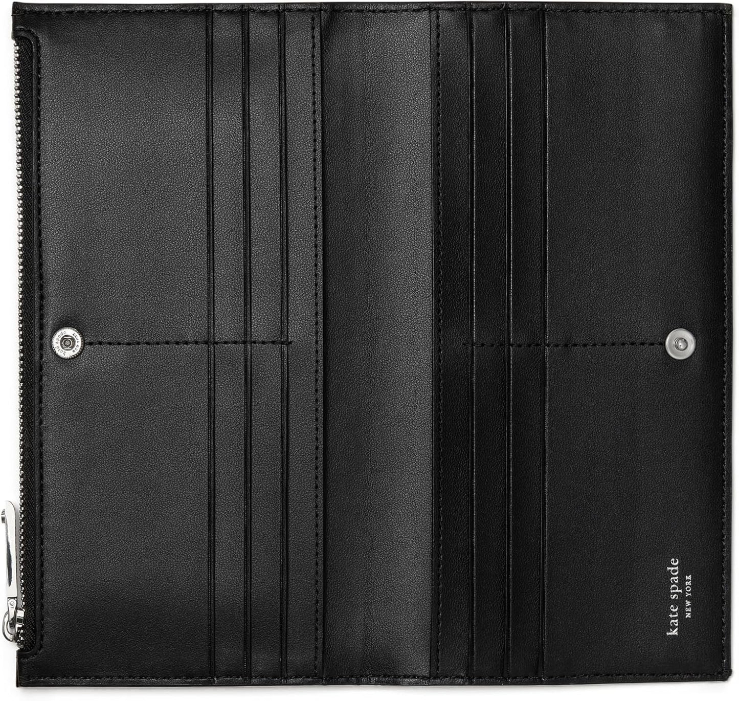 kate spade new york Billetera plegable grande de piel lisa clásica,...