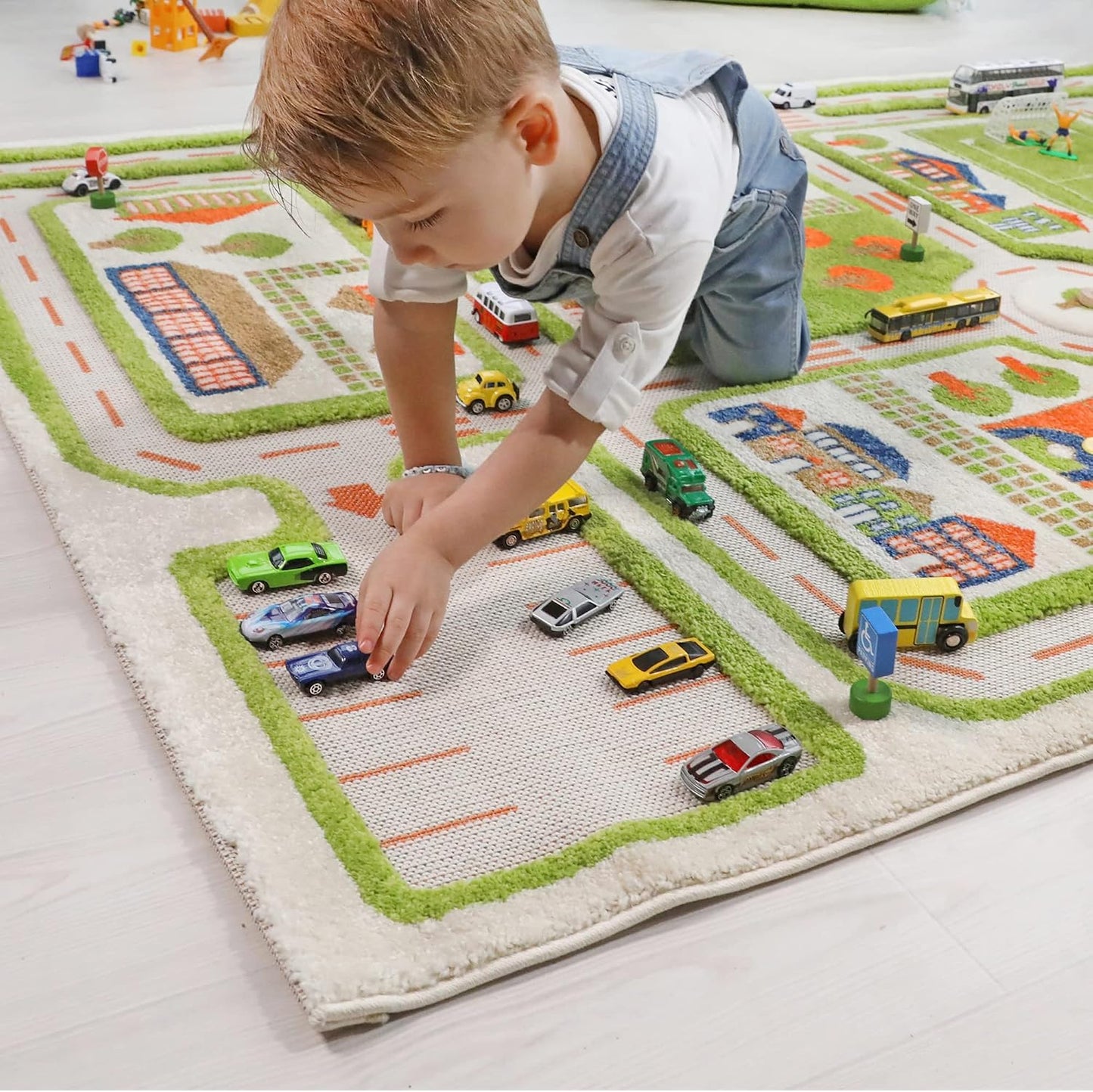 IVI Alfombras de Juego 3D, Verde Tráfico, 39 x 59 Pulgadas