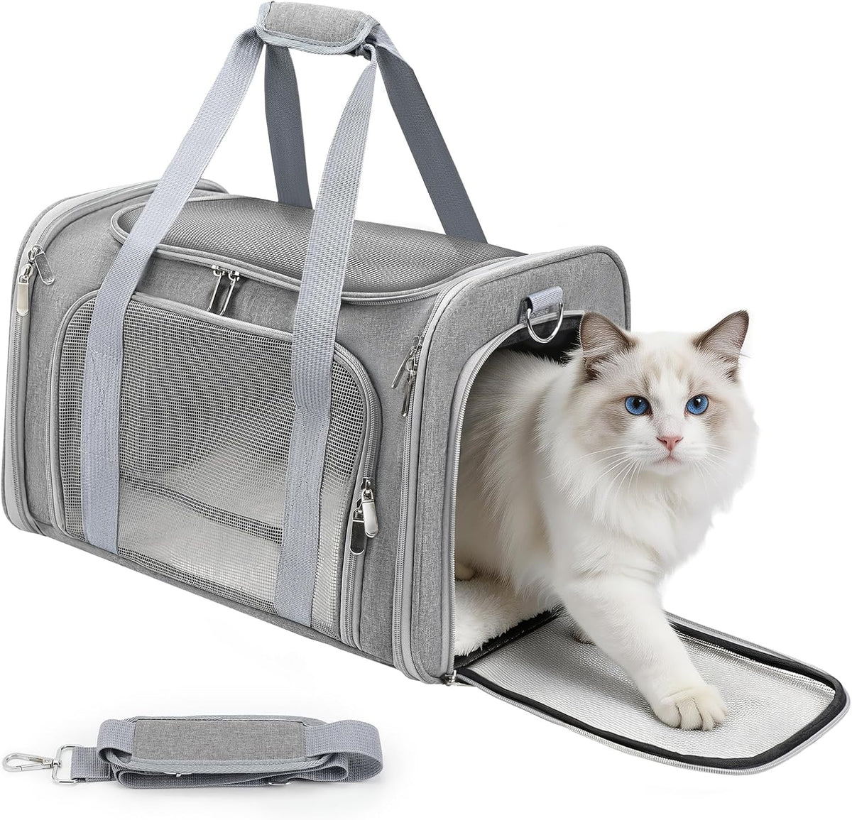 Zedkeys Transportador suave para gatos y perros pequeños y gatos gr...
