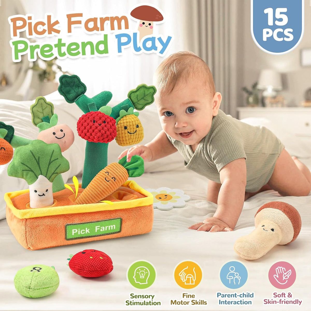 Mini Tudou Juguetes para bebés de 6 a 12 meses, juguetes sensoriale...