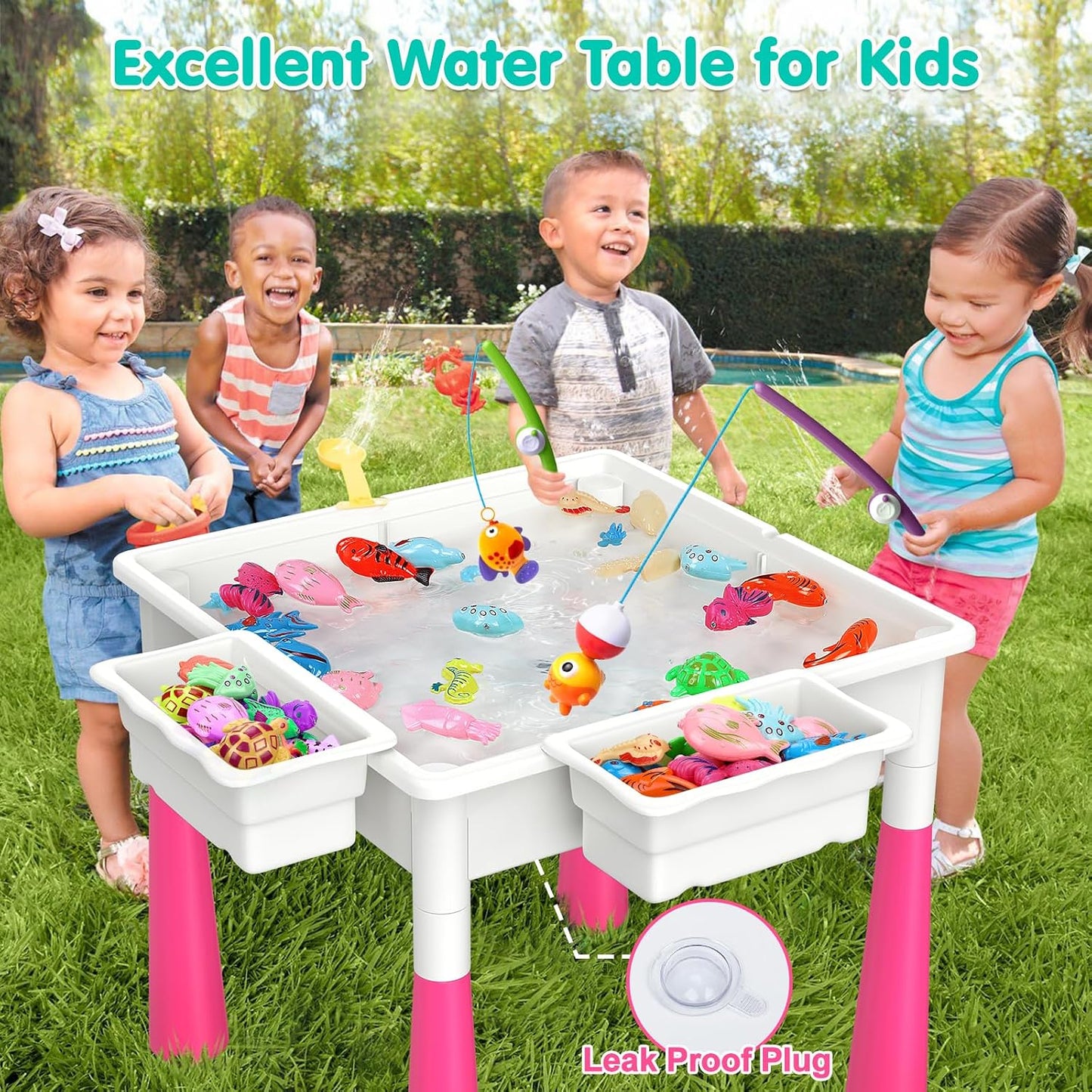 Mesa de actividades 7 en 1 para niños pequeños y 2 sillas, juego de...